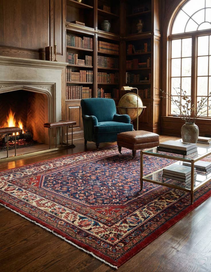 Detail image of 7' 9 x 10' 7 Endjalas Wool Rug