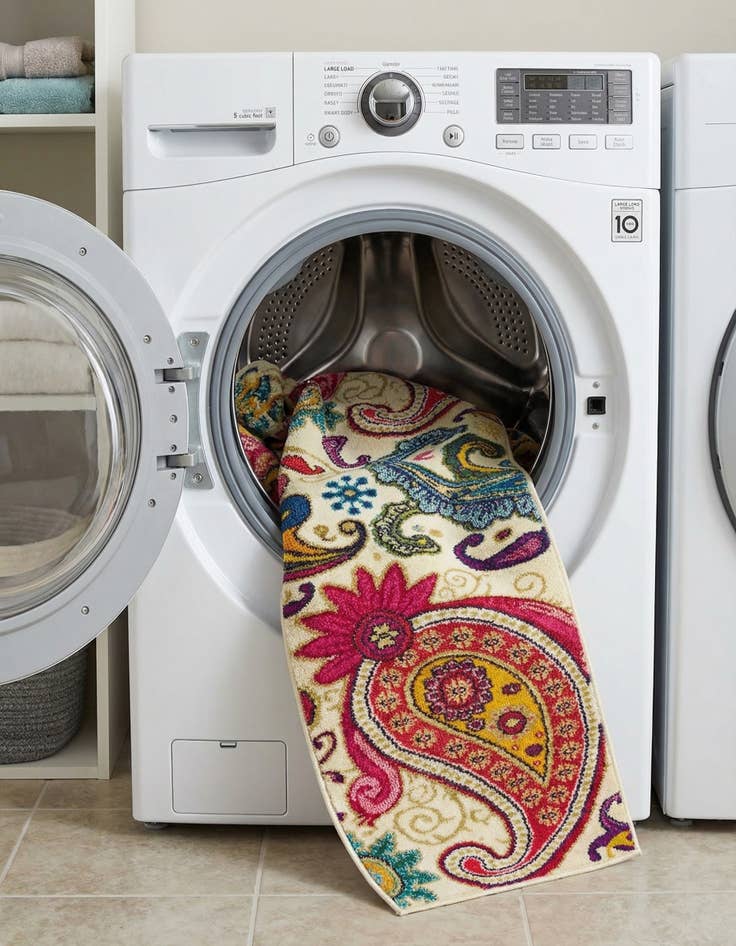 Detail image of 2' 2 x 6' 9  Washable Casablanca Runner Rug