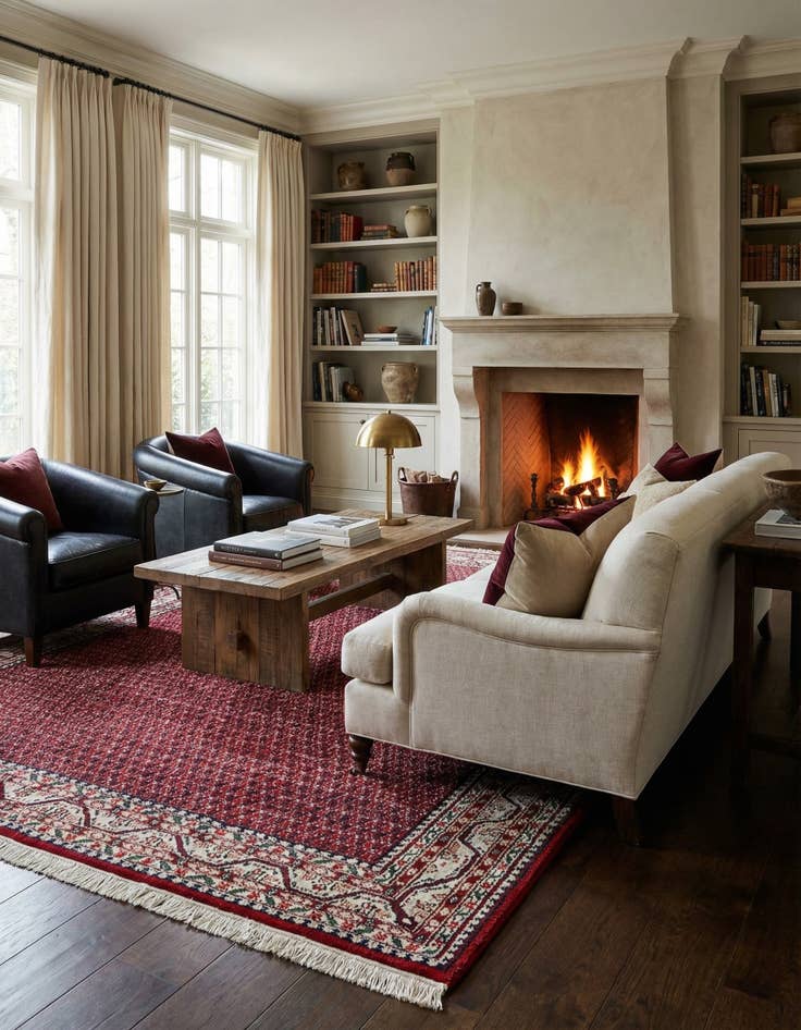 Detail image of 8' 5 x 11' 4  Hand Knotted Mir Wool Rug