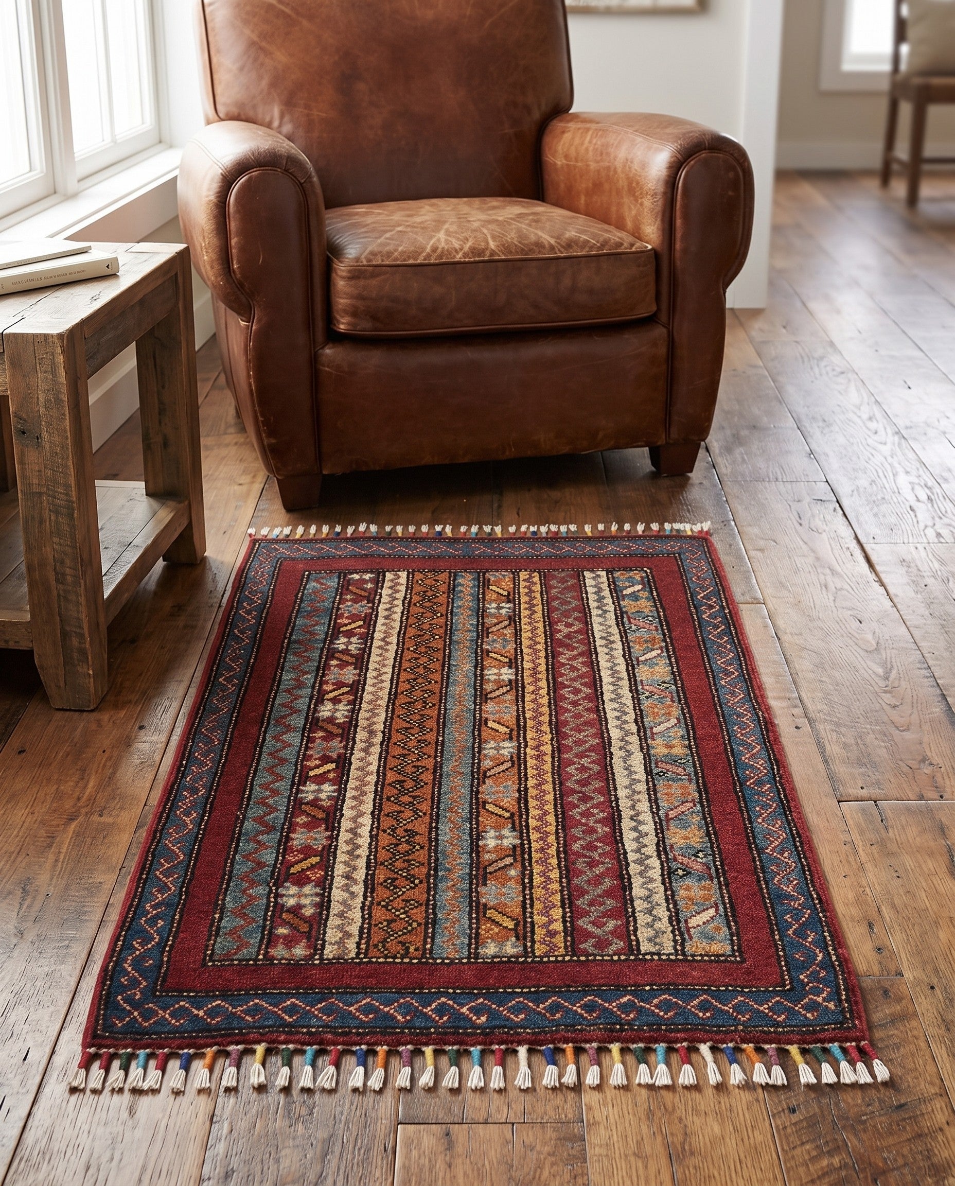 2' x 2' 10 Hand Knotted Kazak Rug