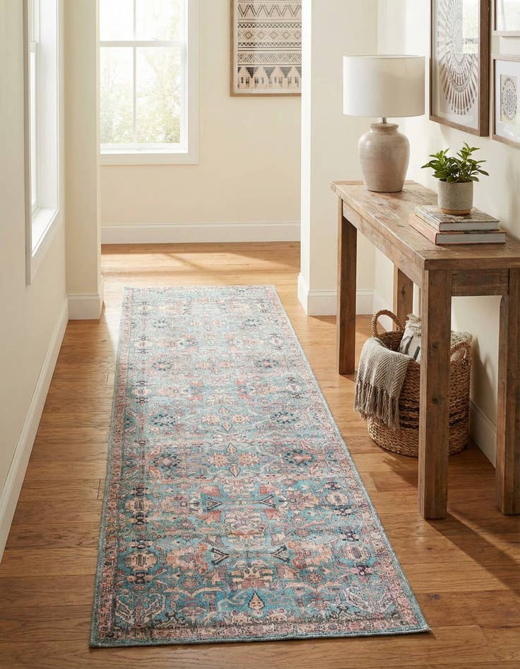 Detail image of  2' x 10'  Washable Nostalgia Runner Rug