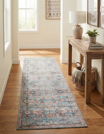 2' x 10' Washable Nostalgia Runner Rug