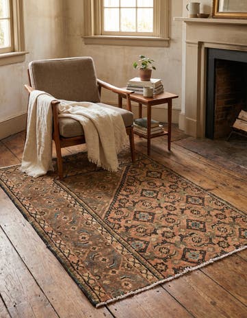3' 3 x 4' 8 Hand Knotted Ultra Vintage Persian Wool Rug