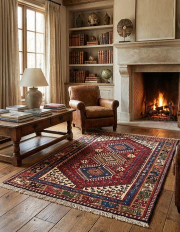 3' 5 x 5' Yalameh Rug