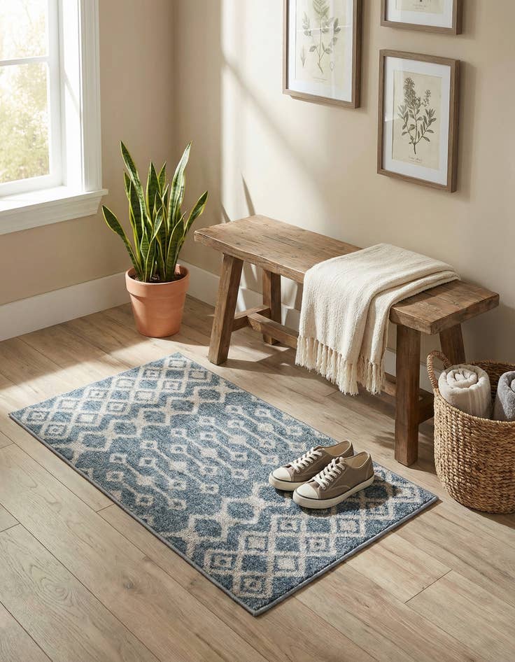 Detail image of 2' x 3' Eco Trellis Rug