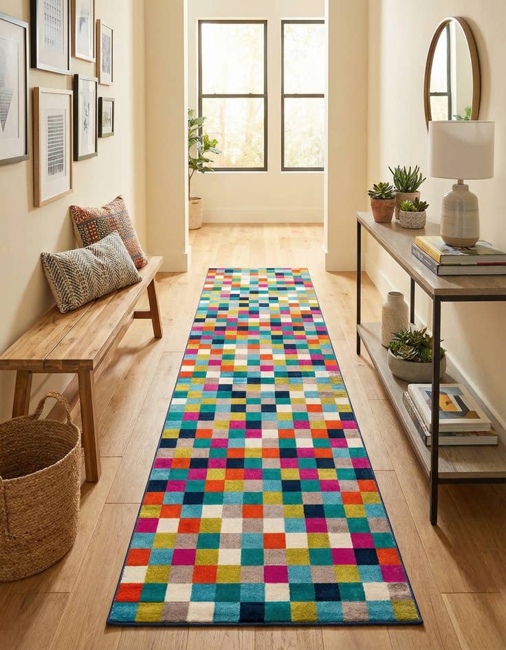 Detail image of 3' x 12' Azalea Runner Rug