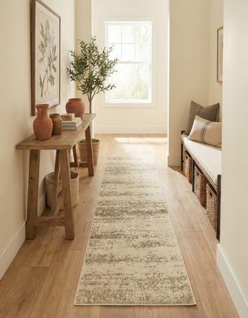 Bone Beige Angelica Runner Rug