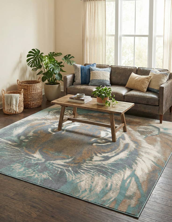 Detail image of 10' x 10' Safari Square Rug