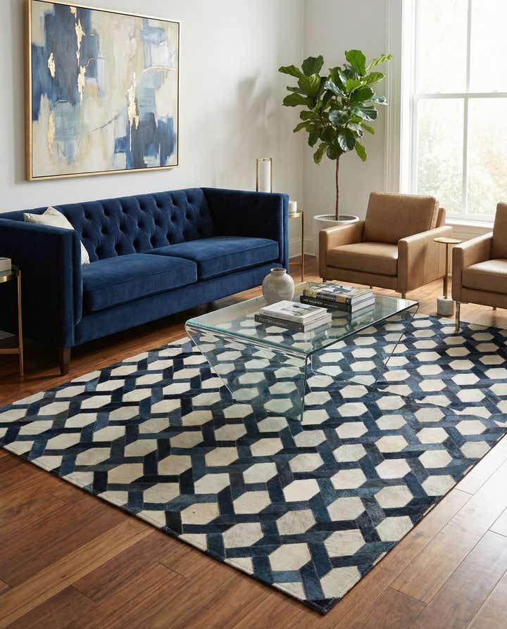 5' x 7' 11 Cowhide - Patchwork Rug