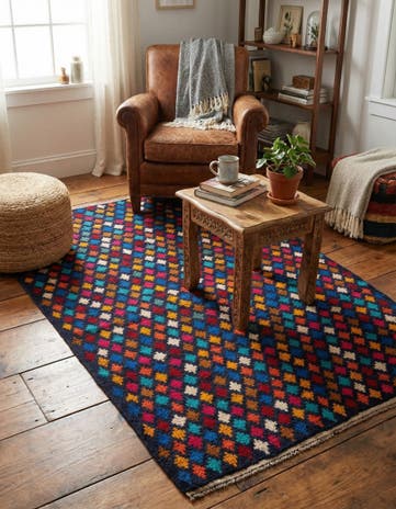 4' x 5' 10 Hand Knotted Balouch Wool Rug