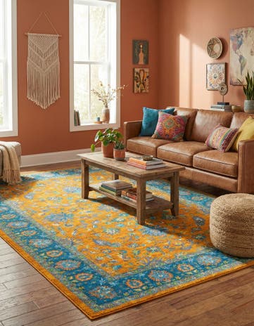 Sunshine Yellow Medina Rug