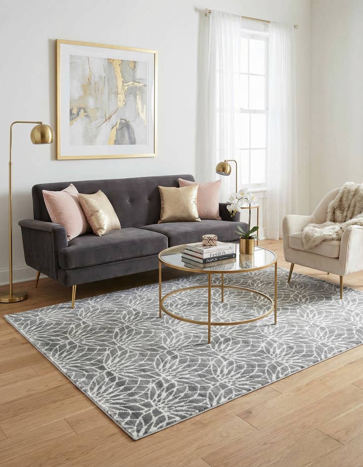 Detail image of 6' x 9'  Marilyn Monroe™ Glam Dahlia Rug