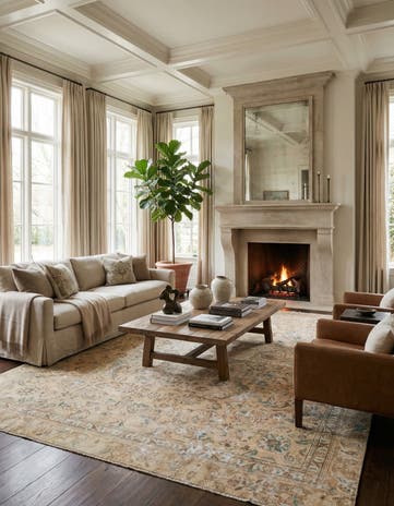 8' 9 x 11' 8 Hand Knotted Ultra Vintage Wool Rug