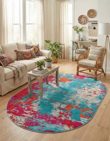 4' x 6' Azalea Oval Rug