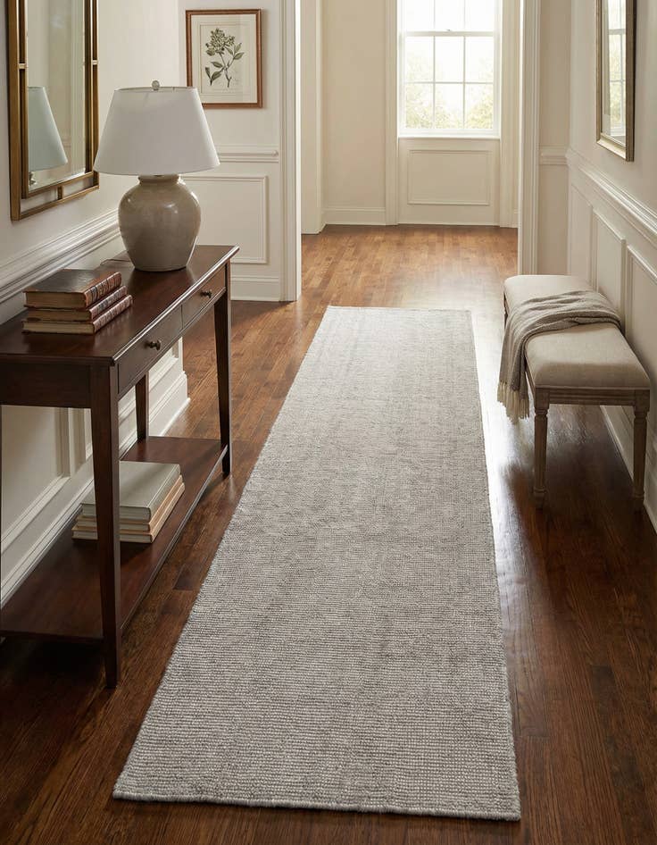 Detail image of 2' 7 x 13' 1  Hand Woven Jill Zarin English Manor Farmhouse Wool Runner Rug