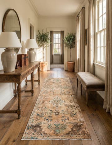 3' x 7' 7 Hand Knotted Ultra Vintage Persian Wool Runner Rug