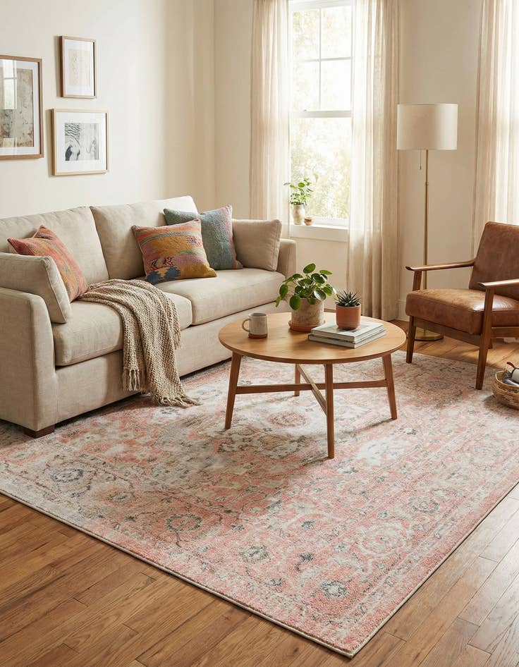 Detail image of 7' x 7' Madeline Vintage Square Rug