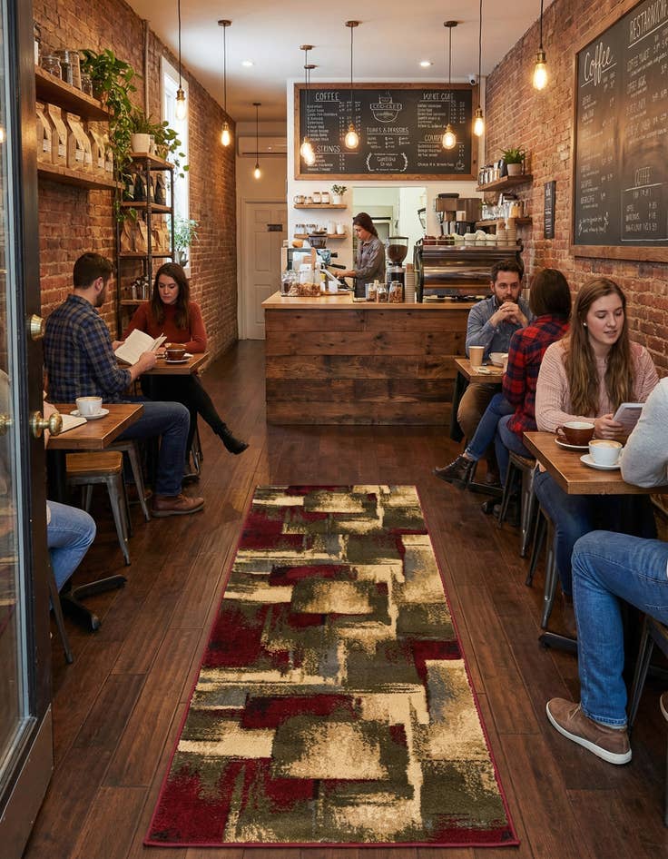 Detail image of 2' x 5' Coffee Shop Runner Rug