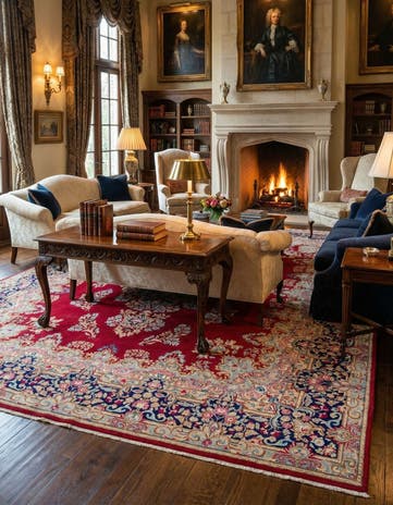 10' x 13' 3 Hand Knotted Kerman Persian Wool Rug