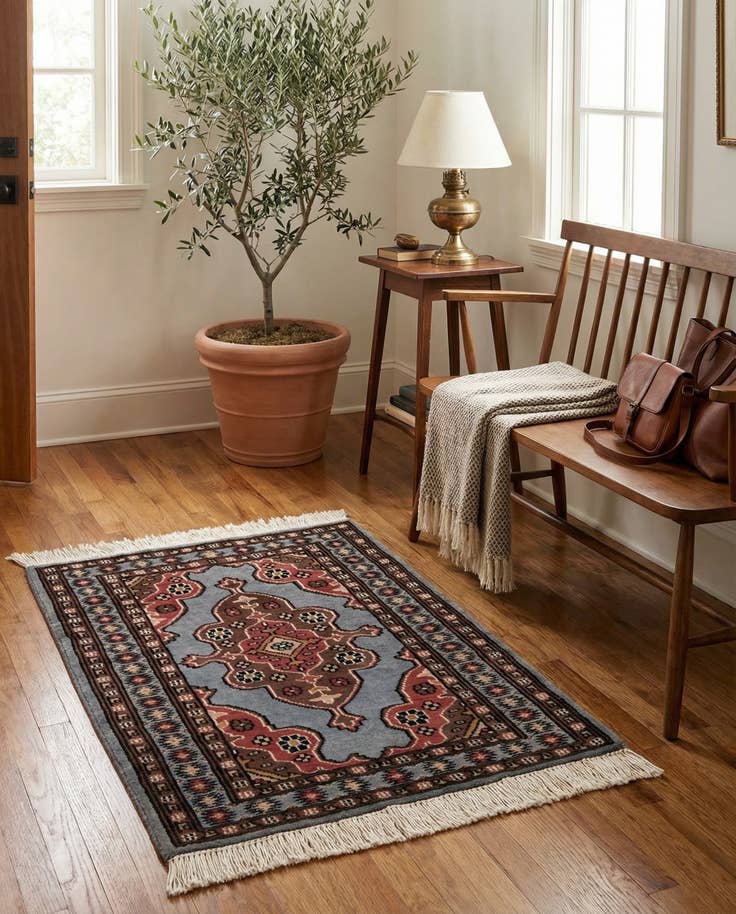 Detail image of 2' 2 x 3' 1 Hand Knotted Bokhara Oriental Wool Rug