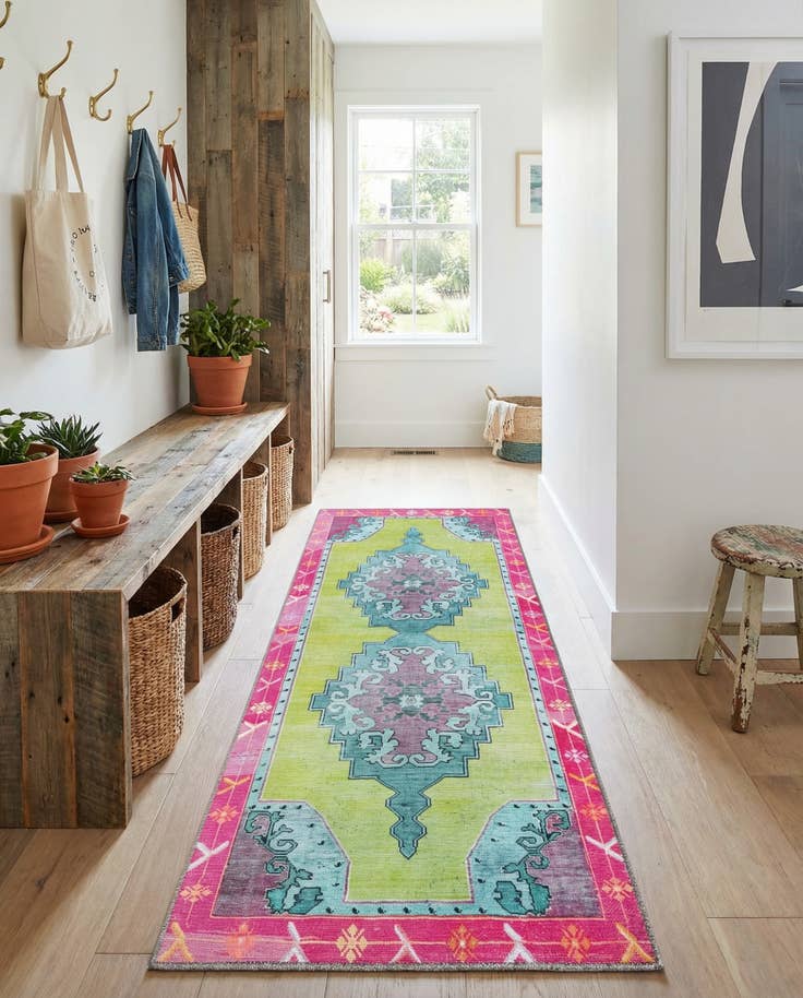 Detailansicht von 60cm x 160cm Waschbar Timeless Läufer Teppich