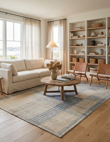 5' 9 x 7' 9 Hand Knotted Darya Wool Rug