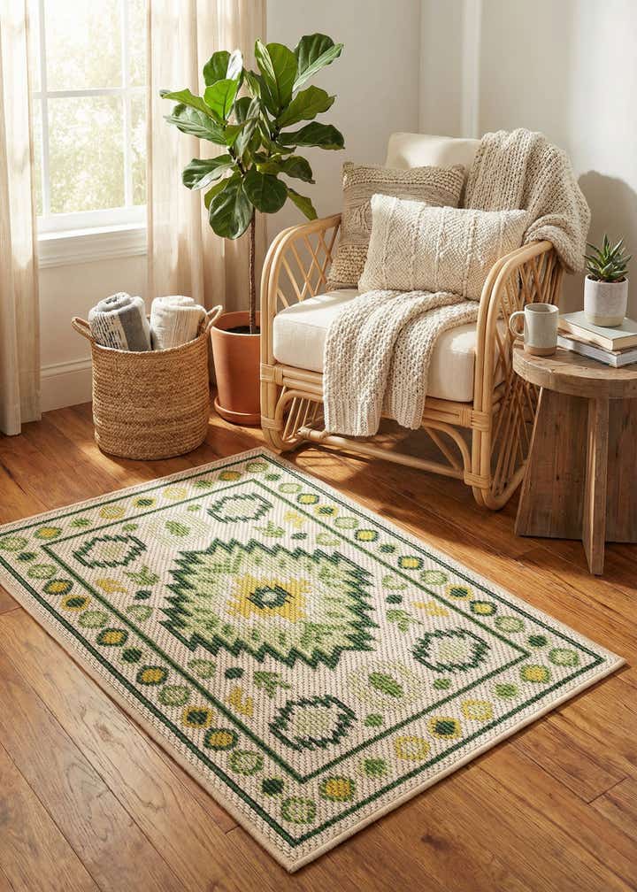 2' x 3' Easy-Clean Baja Indoor / Outdoor Rug