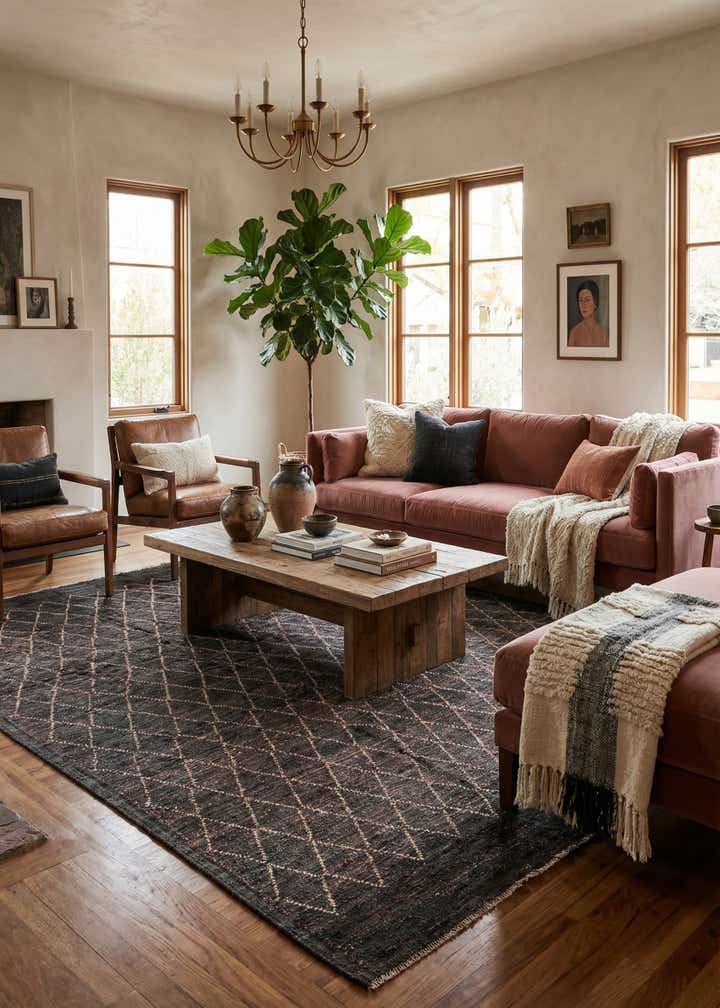 8' 6 x 10' 3 Hand Knotted Moroccan Wool Rug