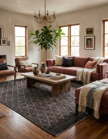 8' 6 x 10' 3 Hand Knotted Moroccan Wool Rug