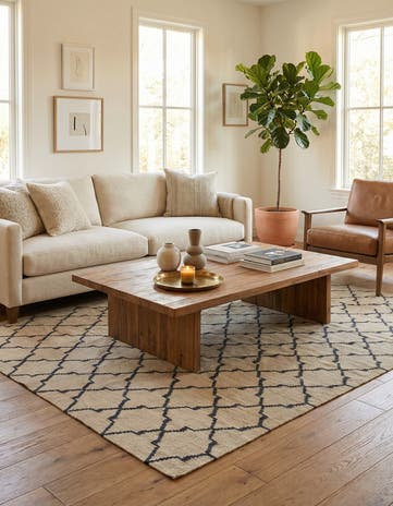 5' 10 x 8' 1 Hand Woven Kilim Modern Wool Rug