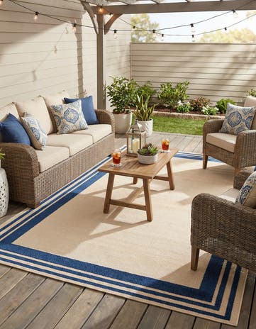 5' 3 x 8' Easy-Clean Aruba Indoor / Outdoor Rug