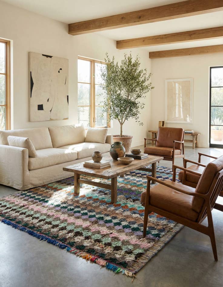 Detail image of 8' 4 x 10' 9  Hand Knotted Moroccan Wool Rug