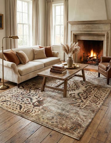 6' 5 x 9' 9 Vintage Royal Wool Rug