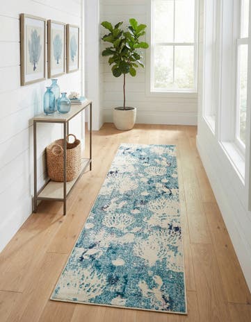 2' 7 x 10' Washable Amalfi Runner Rug