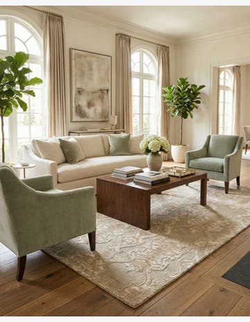 6' x 8' 9 Hand Knotted Darya Rug