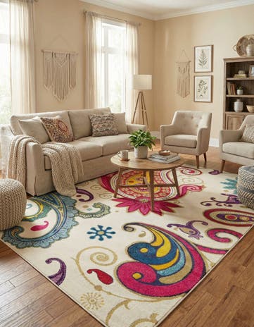 9' x 12' 2 Washable Hyacinth Rug