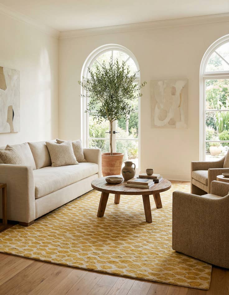 Detail image of 6' x 9' 2  Hand Knotted Darya Wool Rug