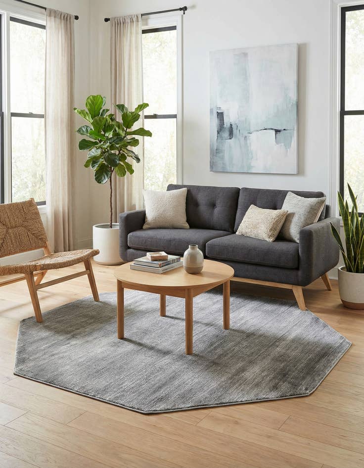 Detail image of  5' 3 x 5' 3 Finsbury Octagon Rug