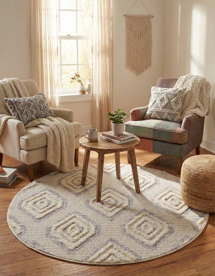 Detail image of 4' x 4' Cherokee Round Rug