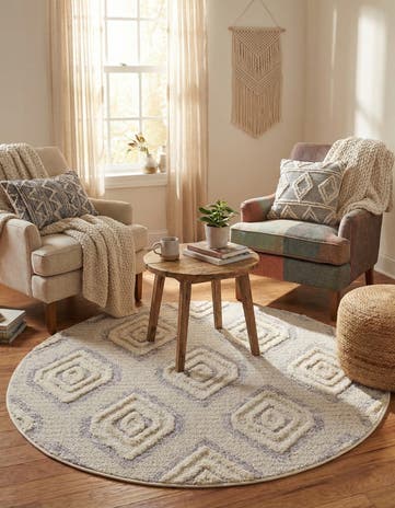 4' x 4' Cherokee Round Rug