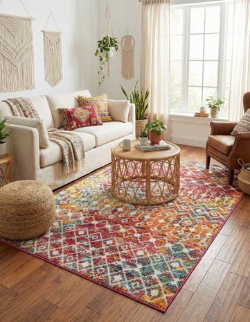 4' x 6' Moroccan Trellis Rug