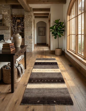 2' 11 x 6' 6 Hand Knotted Kashkuli Persian Runner Rug