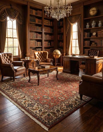 7' 7 x 7' 7 Tabriz Square Rug