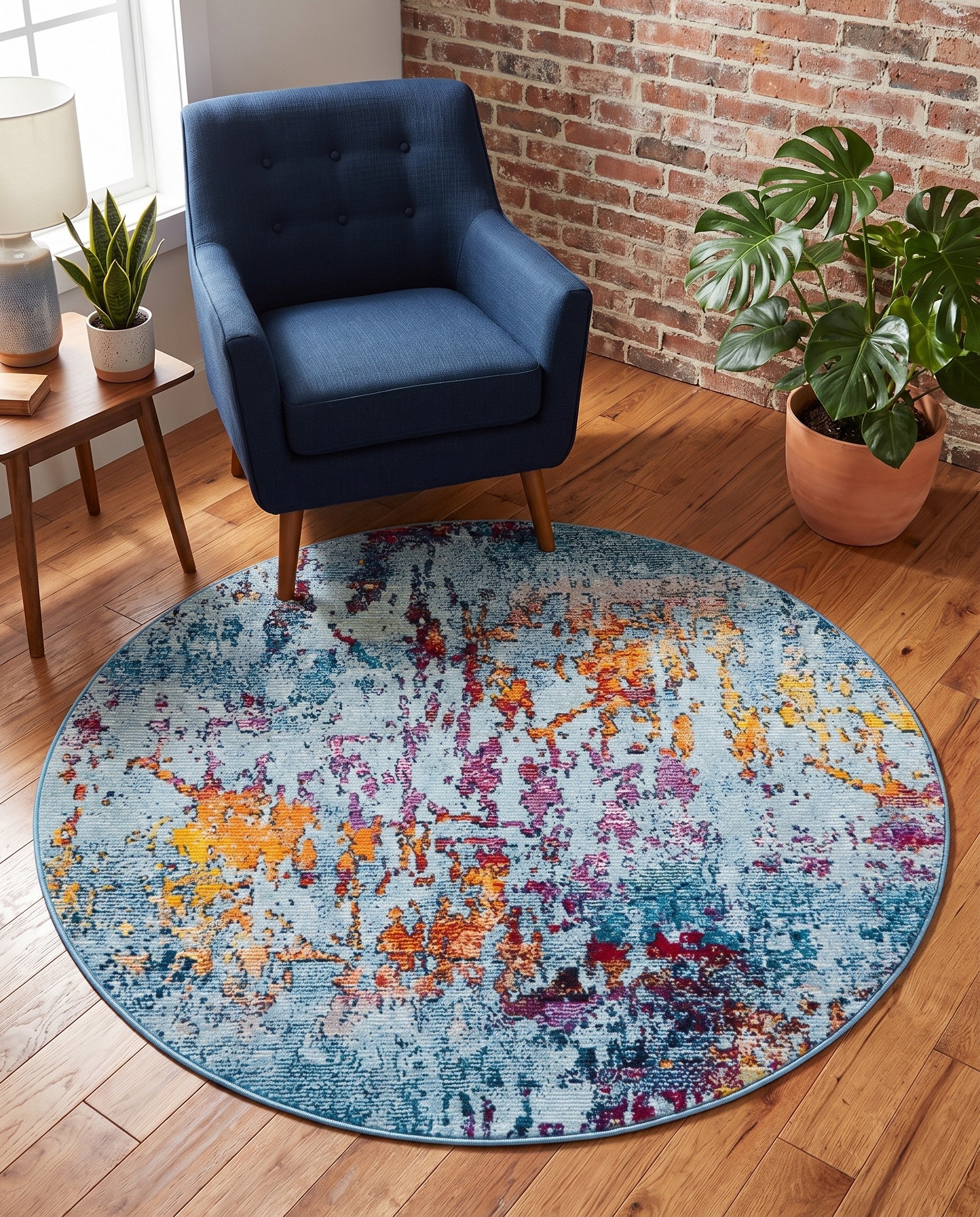 4' x 4' Starlight Round Rug