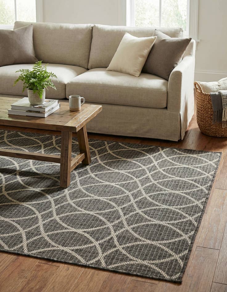 Detail image of 3' x 5' 3  Washable Trellis Indoor / Outdoor Rug