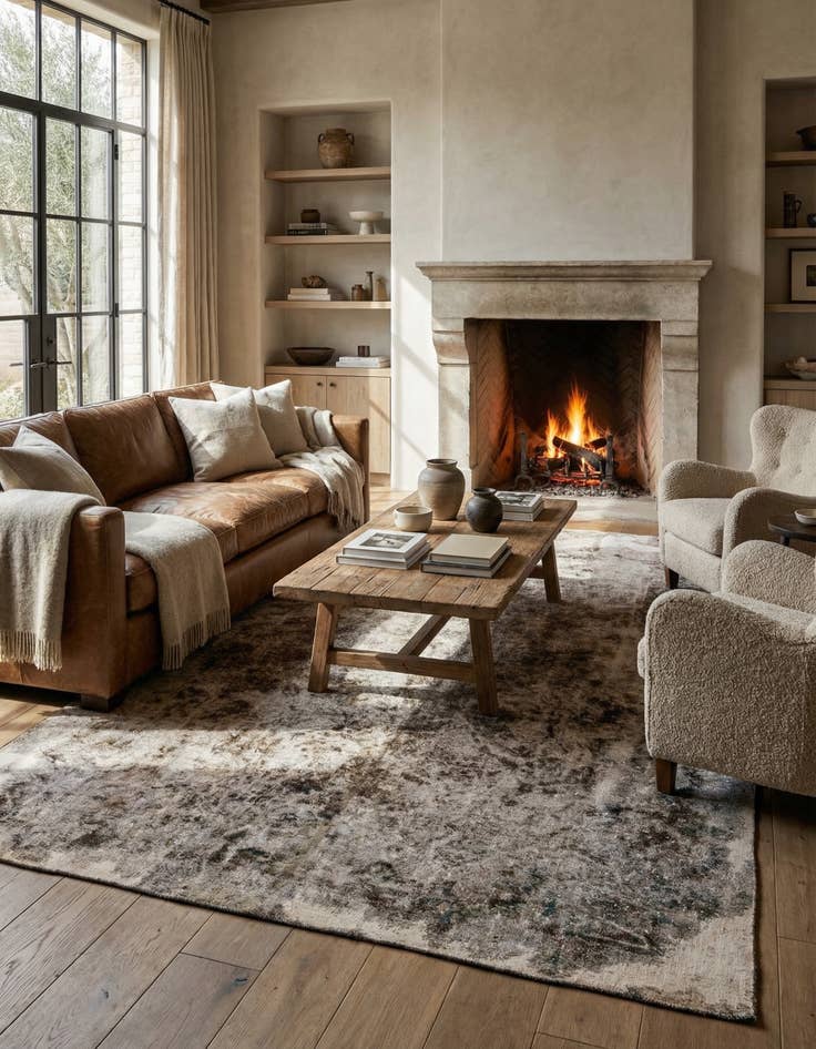 Detail image of 6' x 9' 8  Hand Knotted Ultra Vintage Persian Wool Rug