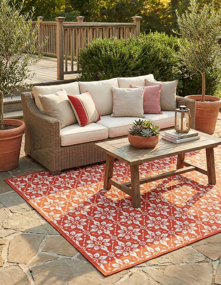 7' 10 x 7' 10 Easy-Clean Lattice Indoor / Outdoo...