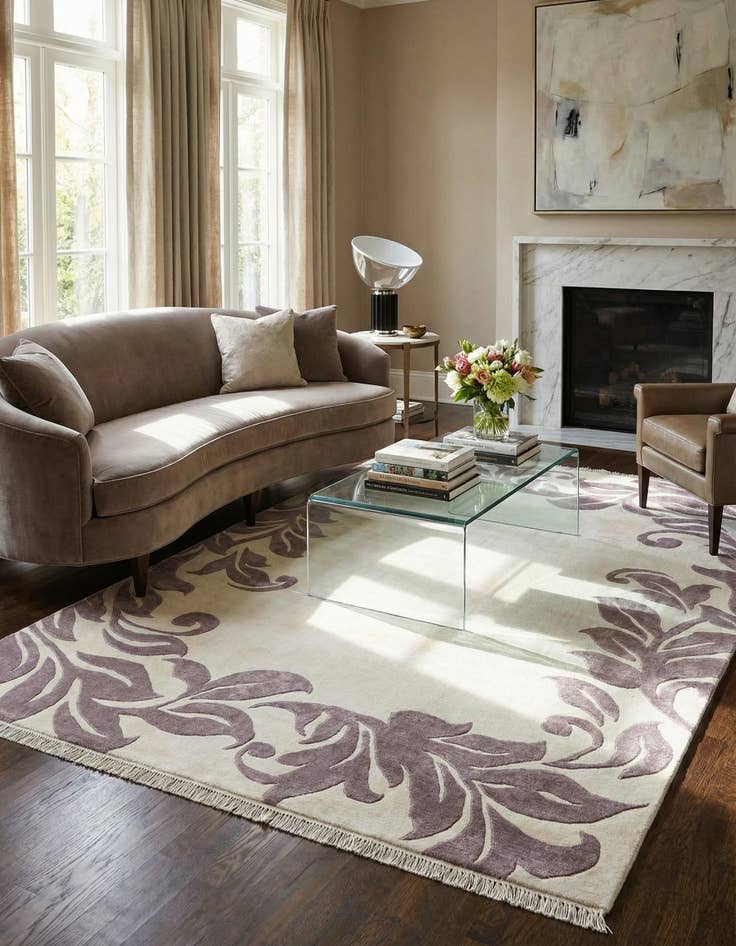 Detail image of 5' 6 x 8' 1  Hand Knotted Darya Wool Rug