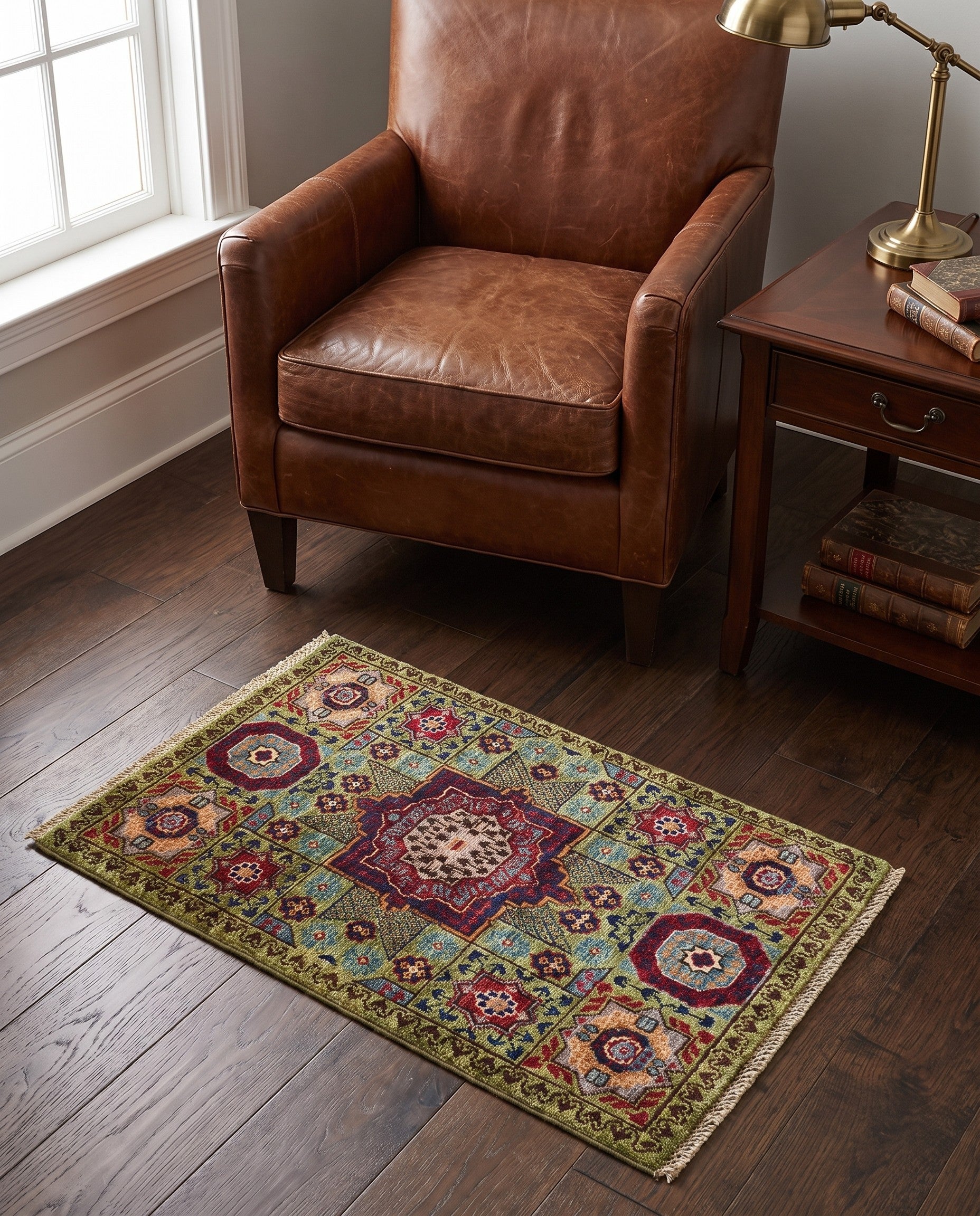 2' x 3' 3 Hand Knotted Mamluk Ziegler Rug