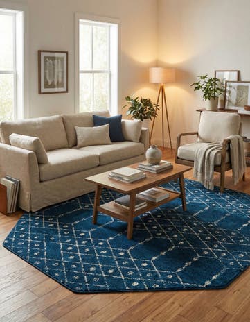 7' 10 x 7' 10 Paxon Trellis Octagon Rug